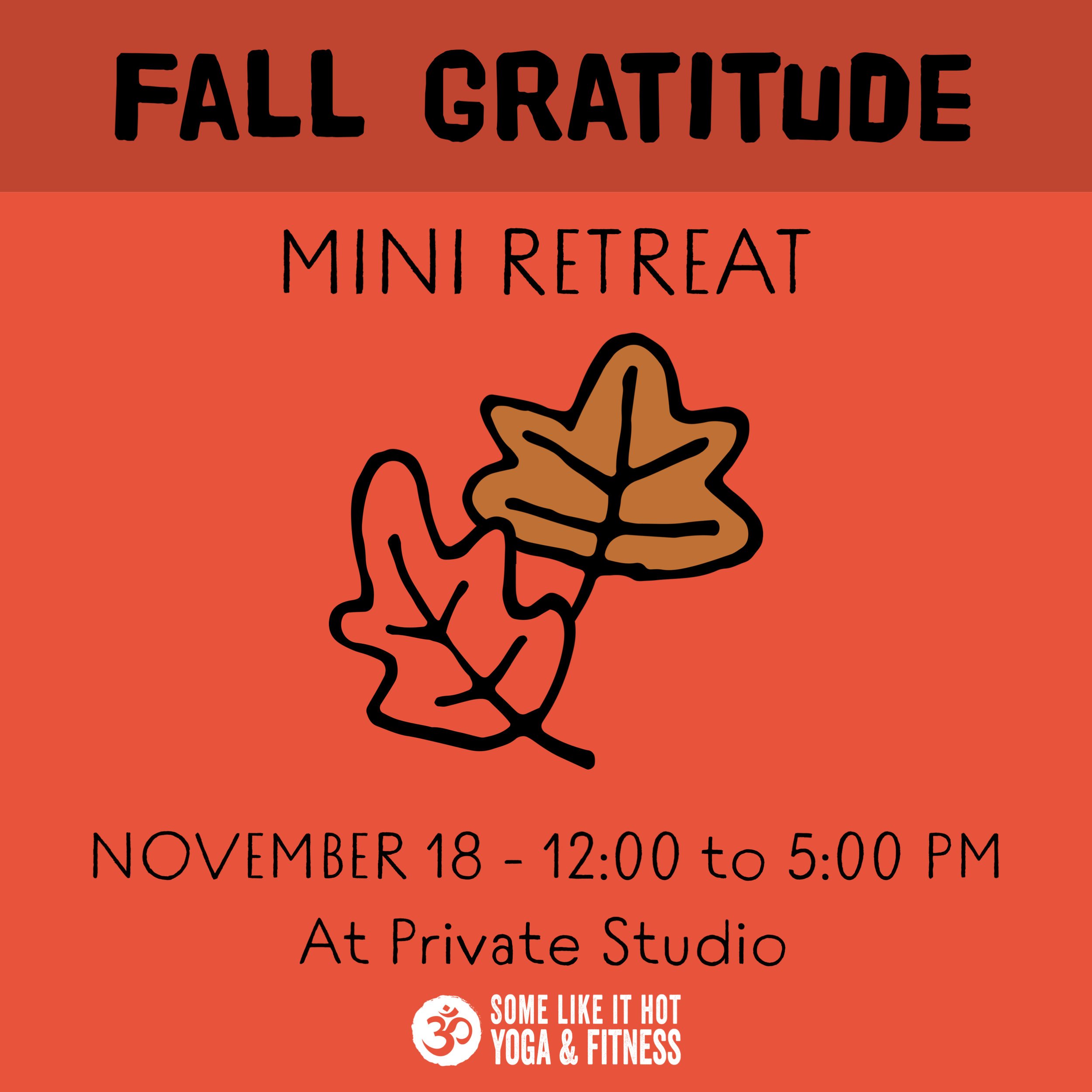 Fall Gratitude Mini Day Retreat