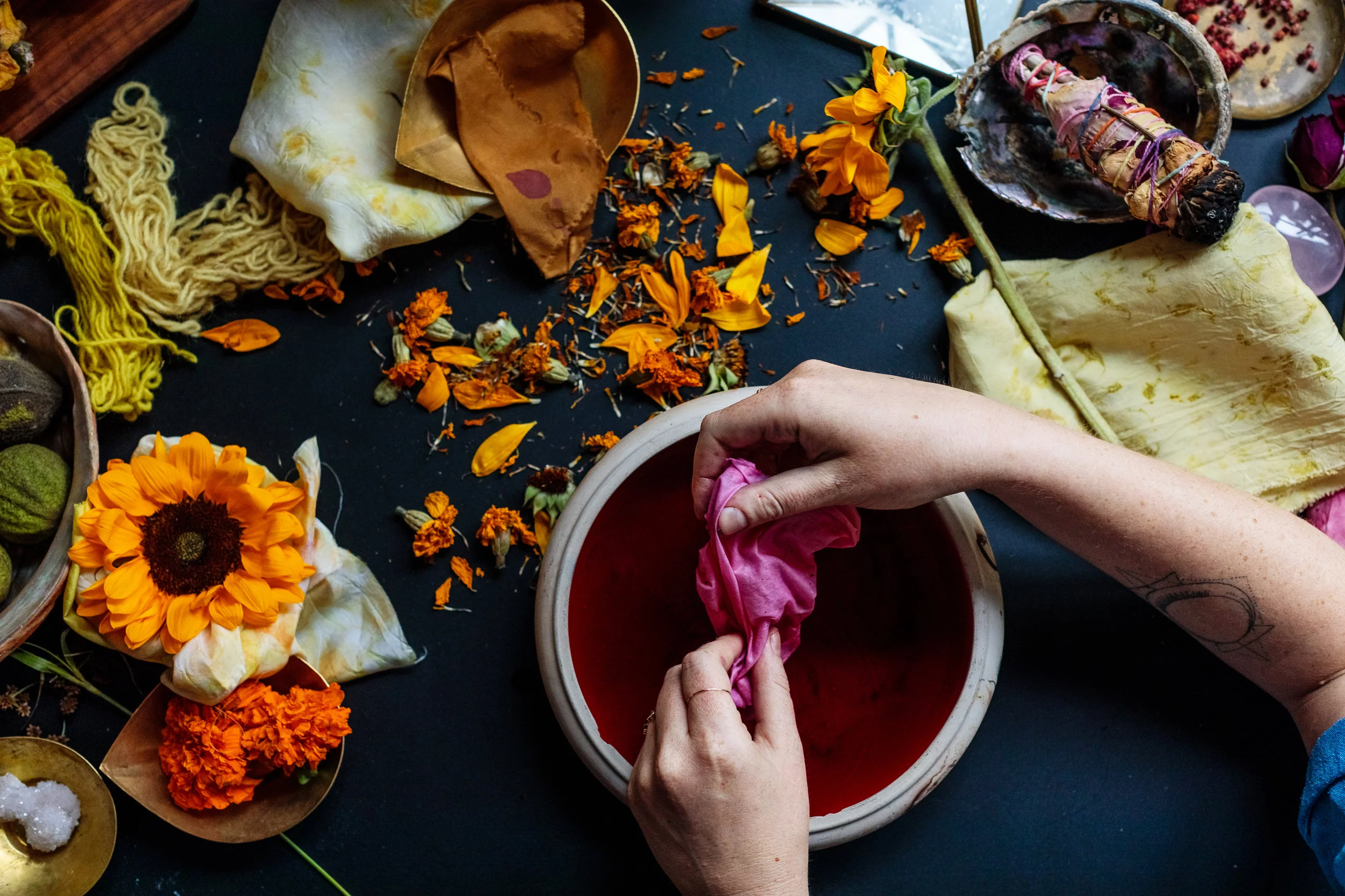Natural Dye Cheat Sheet from Anthemia