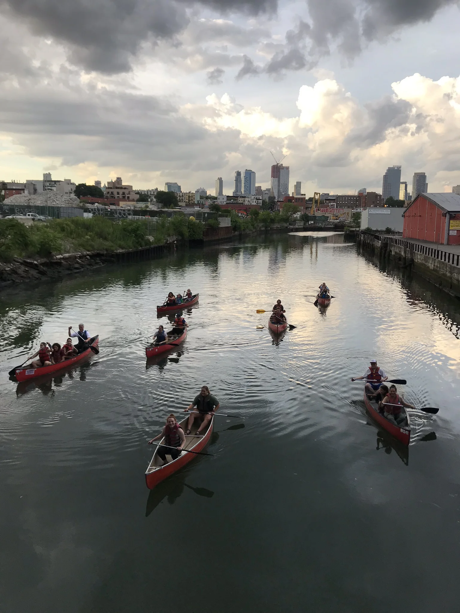 Canoeing on Gowanus Canal