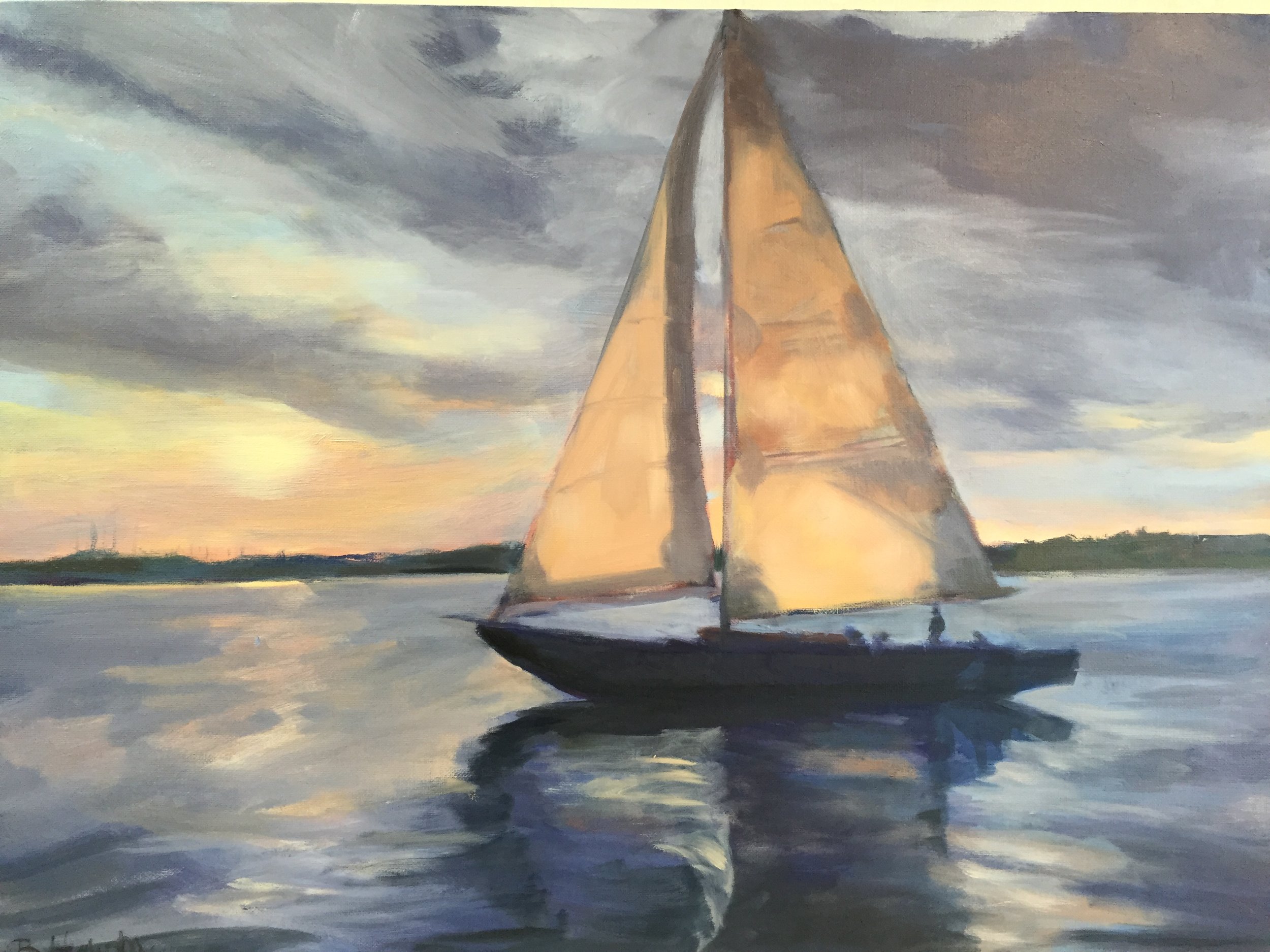 sundown sail 18x24.JPG