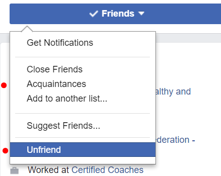 The "Friends" button as shown above is found under the persons cover-photo on their Facebook page.&nbsp;