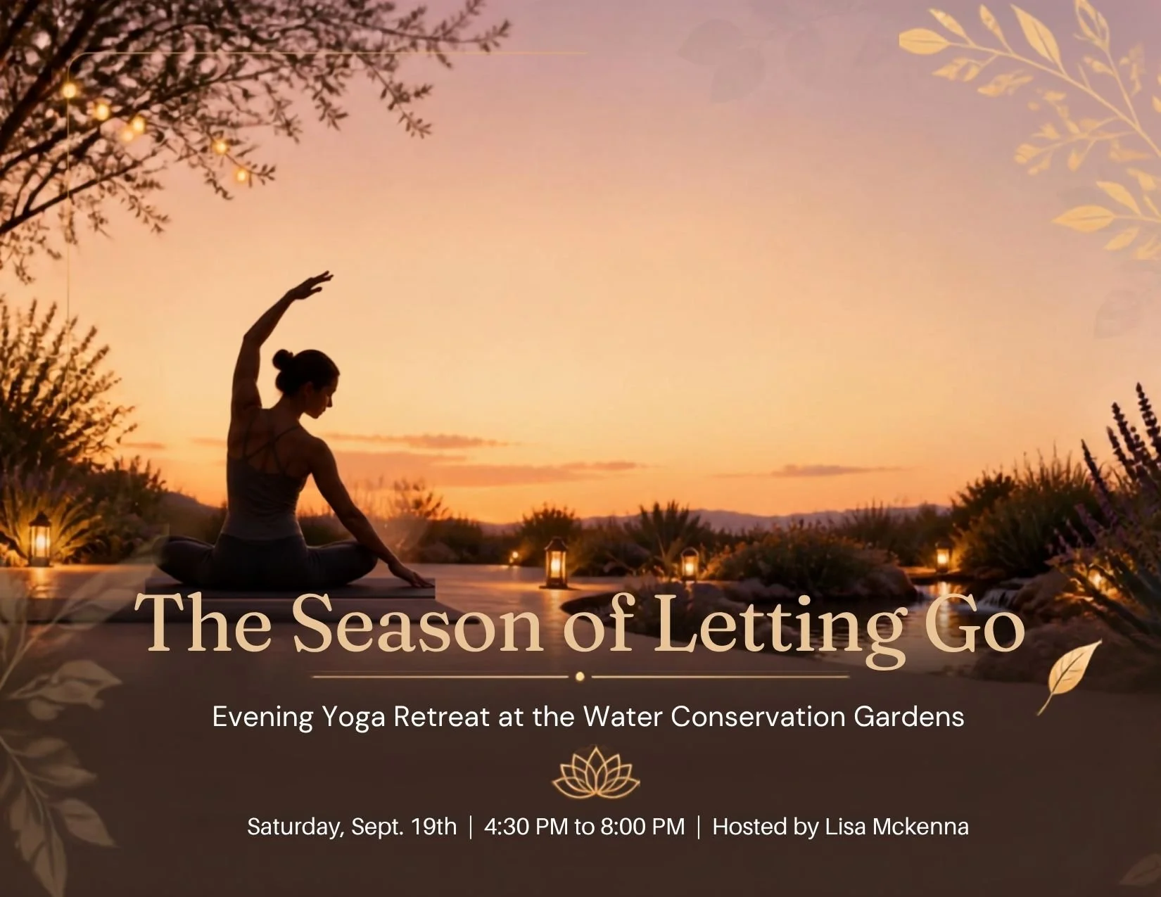 The Season of Letting Go - Evening Yoga Retreat 9/19/26