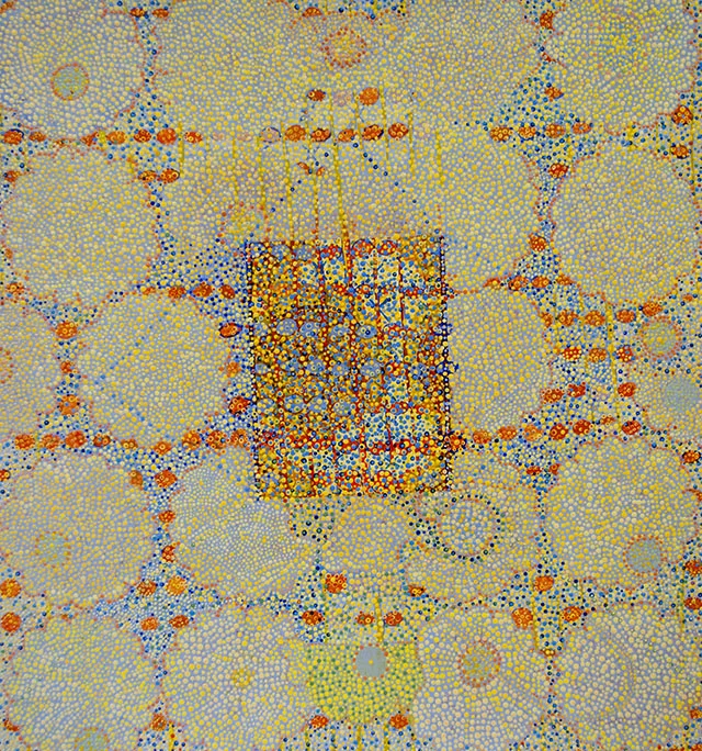 Eugene's House mixed media on paper 24 x 21" 2015