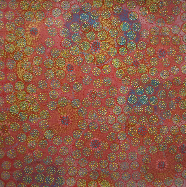 Jeepers mixed media on paper 20 x 19.5" 2015