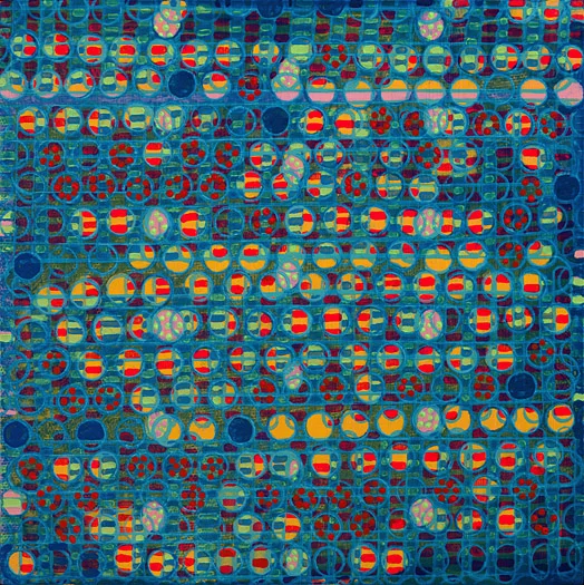 Floater acrylic on panel 12 x 12" 2008
