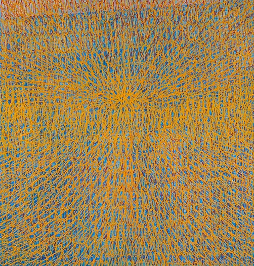 Mandala-la oil on panel 40 x 38" 2007