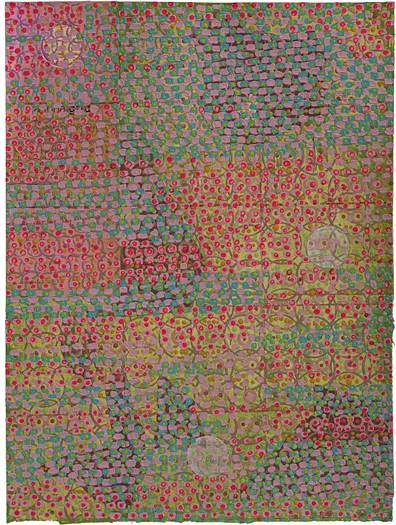 Holiday Grid mixed media on paper 14 x 11" 2008