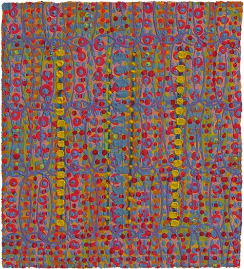 Measured Phrase mixed media on paper 4 x 3 " 2008