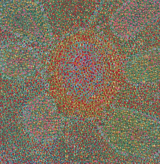 Counting 4 acrylic on paper 8.5 x 8.5" 2013