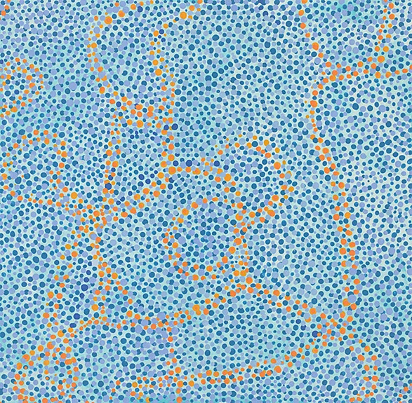 Counting 10 acrylic on paper 8.5 x 8.5" 2013