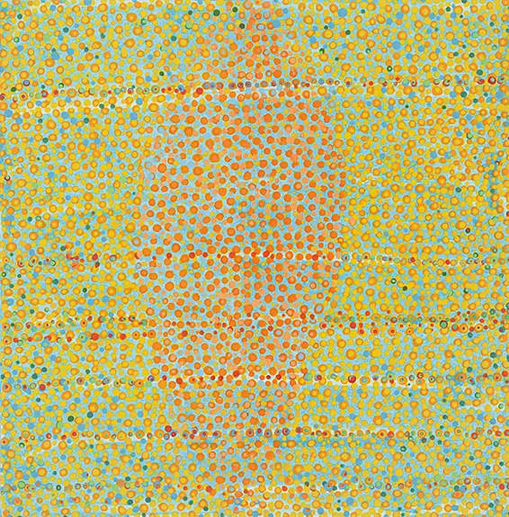 Counting 12 acrylic on paper 8.5 x 8.5" 2013