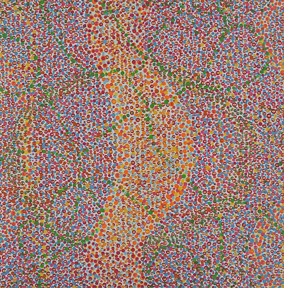 Counting 13 acrylic on paper 8.5 x 8.5" 2013