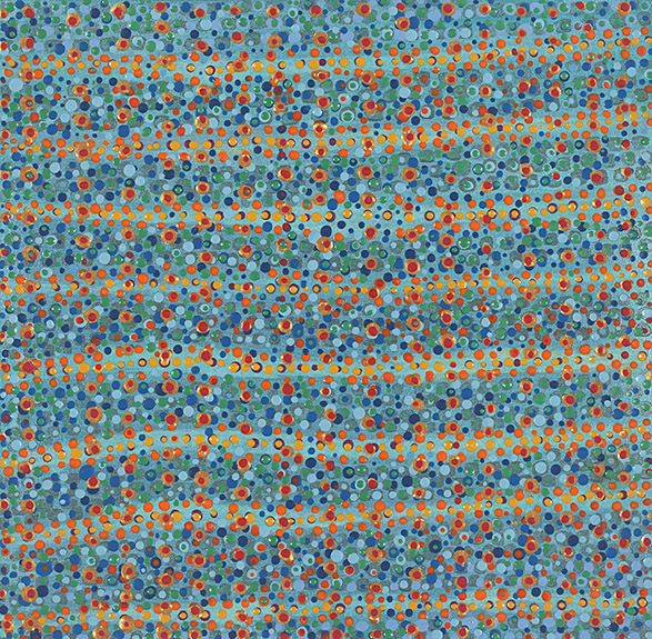 Counting 15 acrylic on paper 8.5 x 8.5" 2013