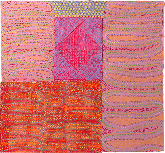 Witness mixed media on paper 19 x 20.25" 2010