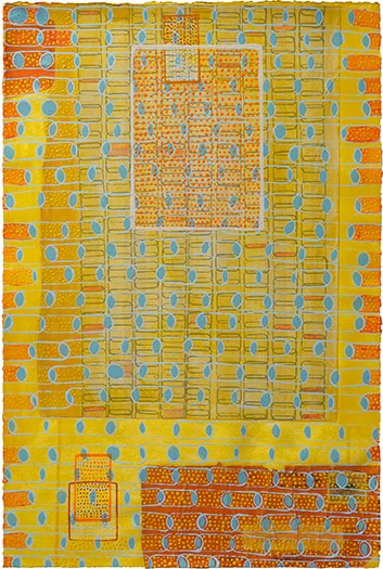Lost Again mixed media on paper 22.25 x 15" 2009