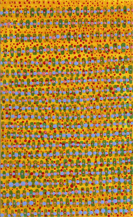 Counting 20 acrylic on paper 9 x 5.75" 2016