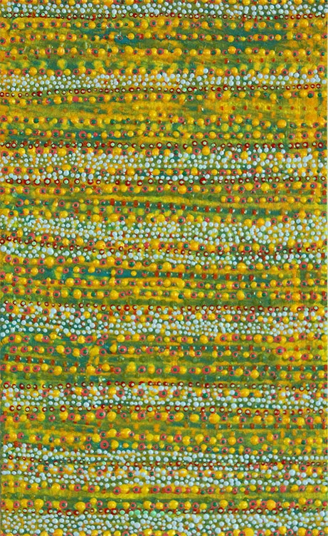 Counting 19 acrylic on paper 9 x 5.5" 2016
