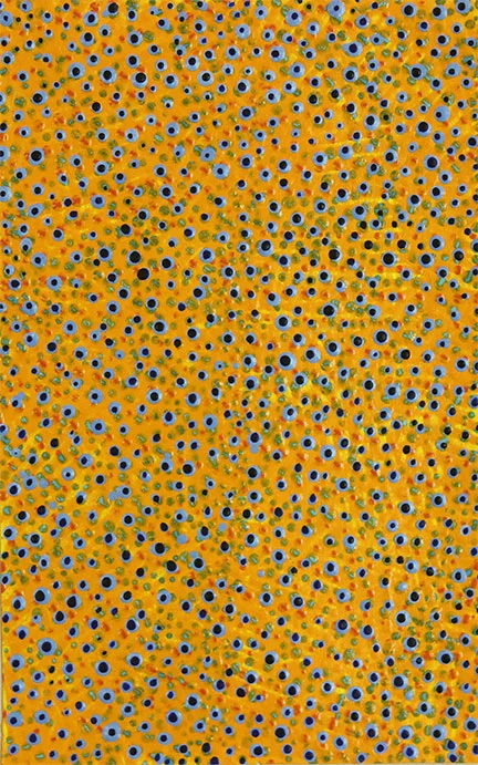 Counting 22 acrylic on paper 8 x 5" 2016