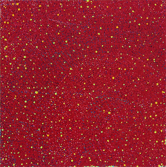 Counting 27 acrylic on paper 12 x 12" 2016