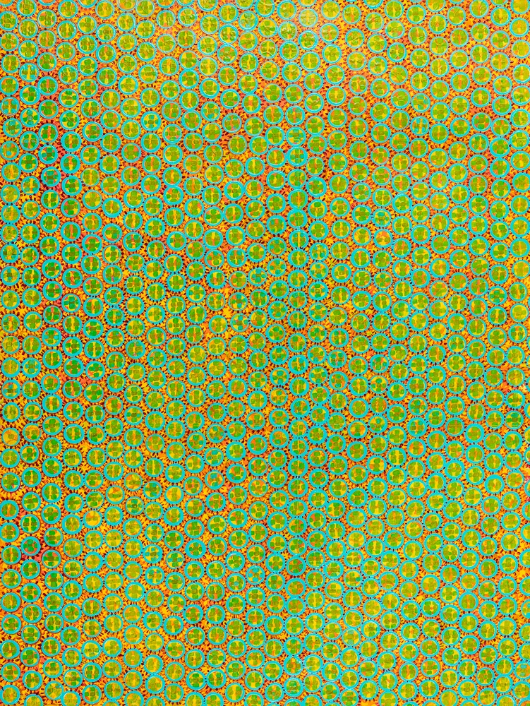 Pushing Luck mixed media on paper 30 x 22" 2017