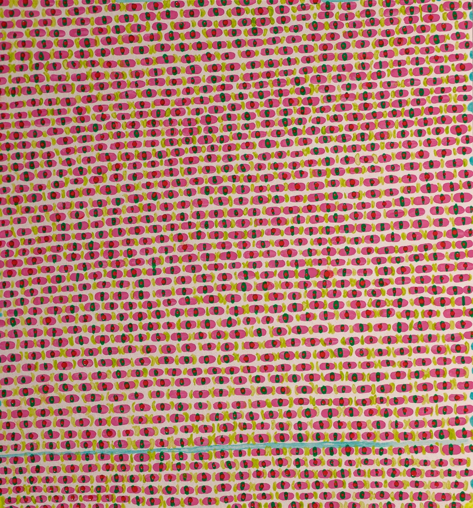 Spring Song 3 acrylic on paper 9 x 8.25" 2017