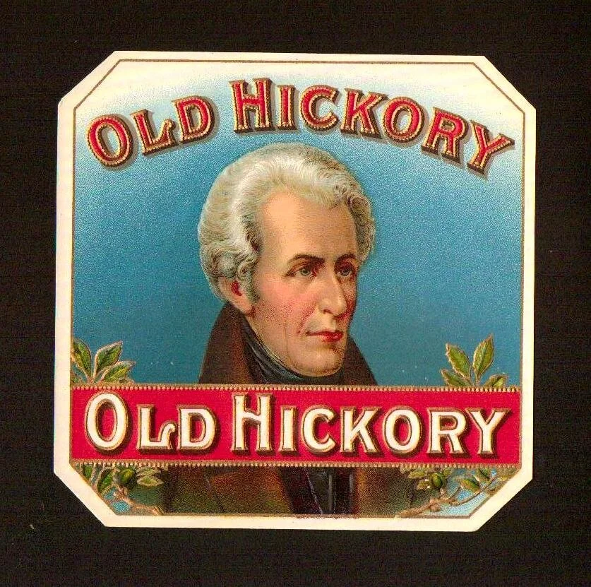 Cigar box featuring Andrew Jackson as
