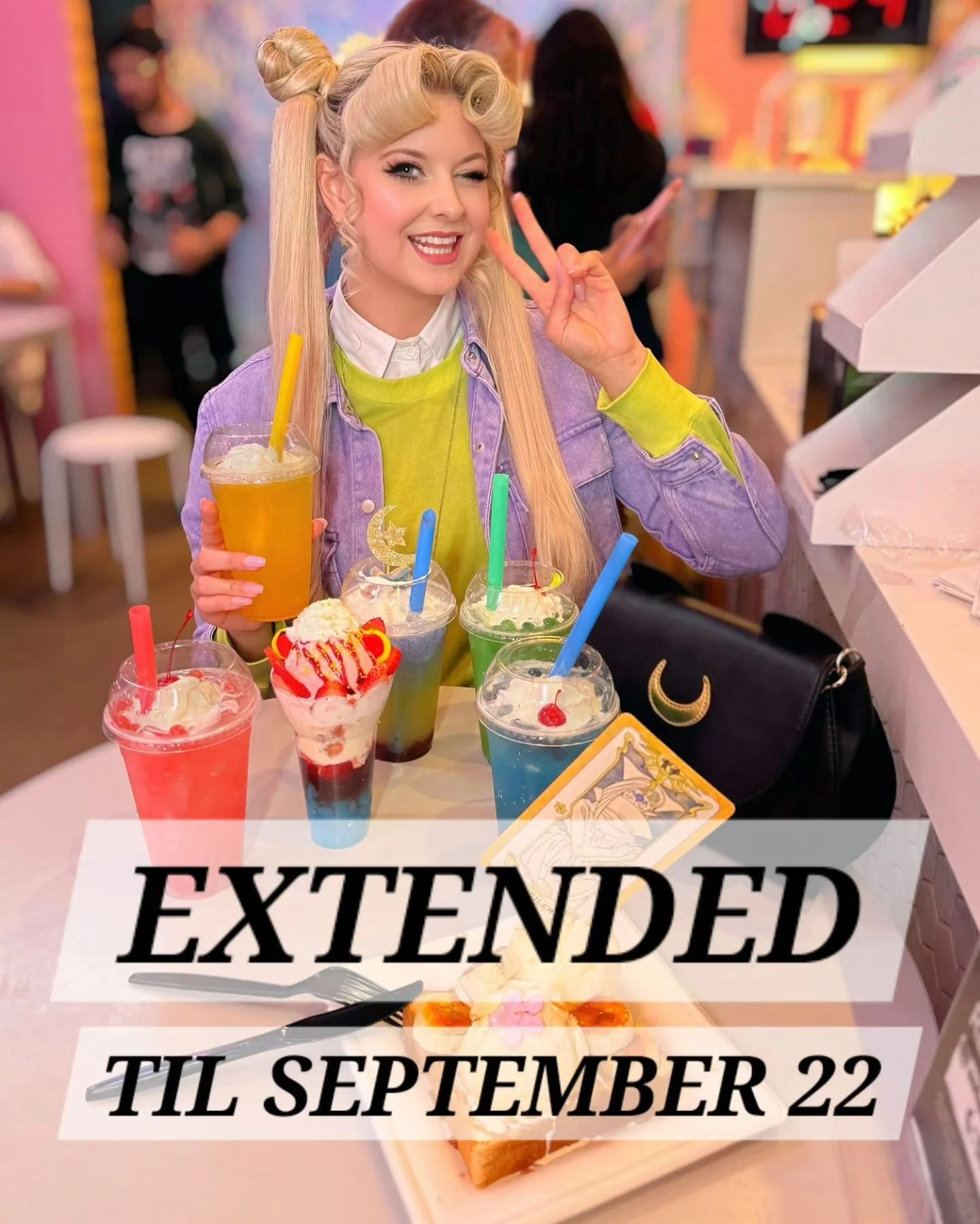 🌙✨ In the name of the Moon, we've extended this Shoujo themed menu til' SUNDAY Sept 22.

💝 No reservations necessary during this time, WALK-INS Welcome! 

🌟Stay tuned for PROP SALE announcements on our IG Stories to take a piece of the cafe design