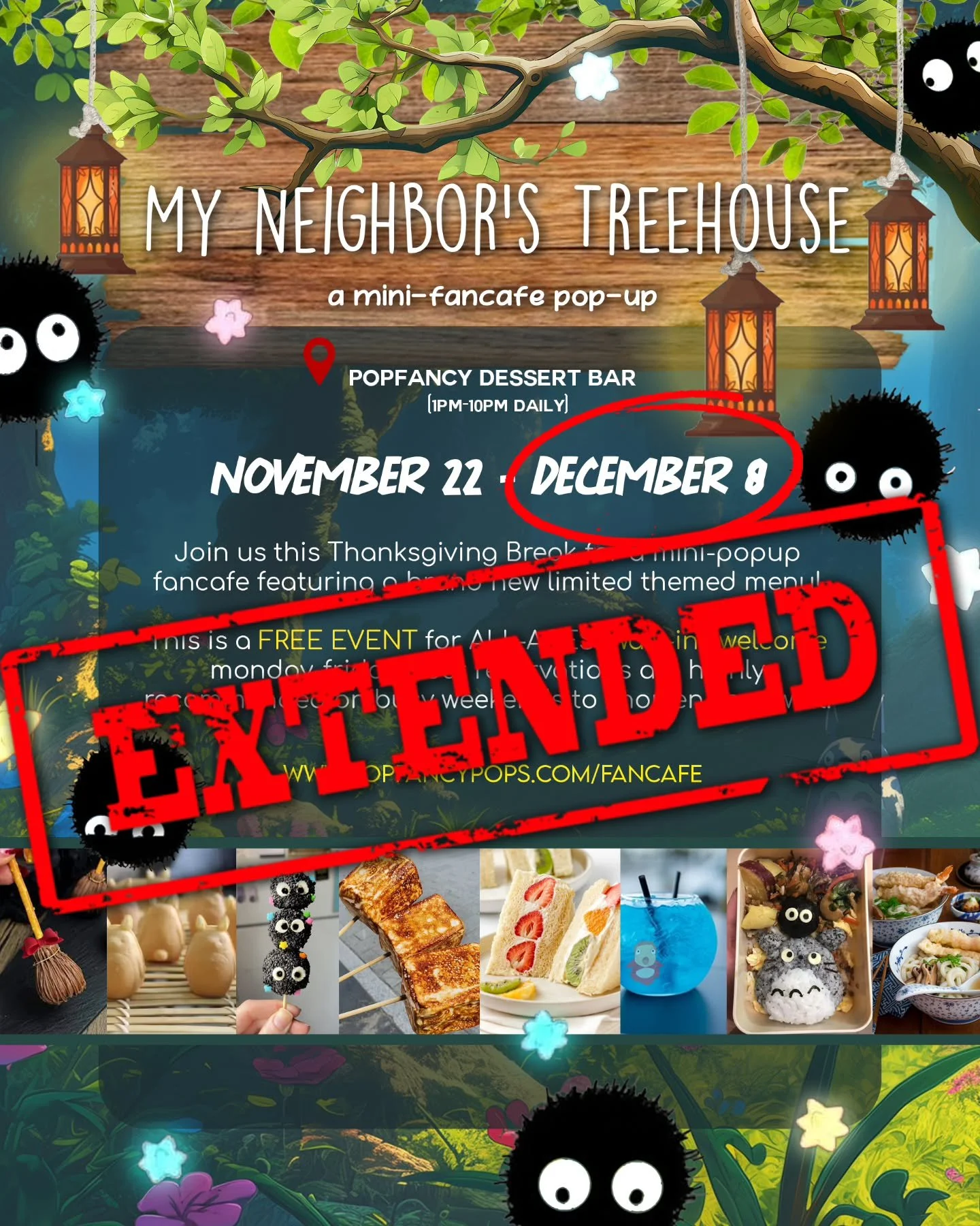 🍄By POPULAR DEMAND, we're extending the current theme menu/design til December 8. This is your LAST CHANCE‼️

🎄🪄 Any guesses on what the upcoming winter holiday theme is this year? ❄️