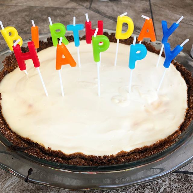 spoiler alert: it&rsquo;s not my birthday! however, this is a pic of my birthday cake this year...and pretty much every year for as long as i can remember - my mom&rsquo;s cheesecake. it&rsquo;s a recipe my grandma cut out of a newspaper decades ago.