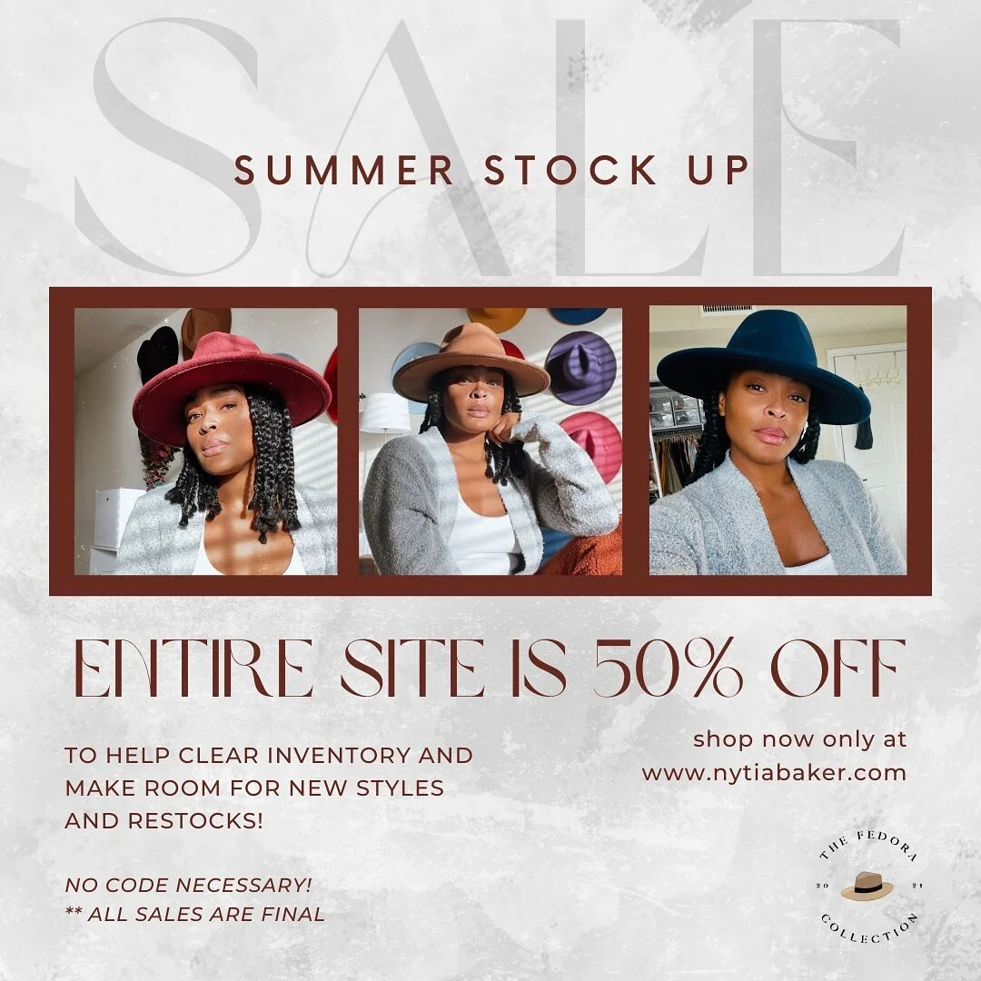 Yes, you read that right.

50% off the entire site!

Being a small business owner who is 100% self-funded, it can be pretty hard to stay in stock and scale up a brand without having alot of up front costs. So, first I want to thank everyone who rocke