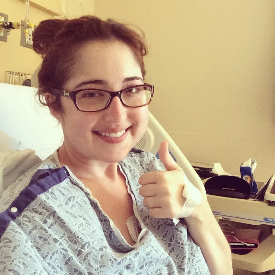 Me in the hospital in 2013.
