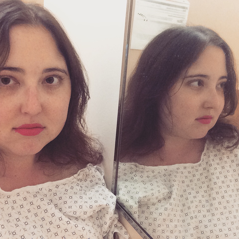 Selfie before getting an MRI.