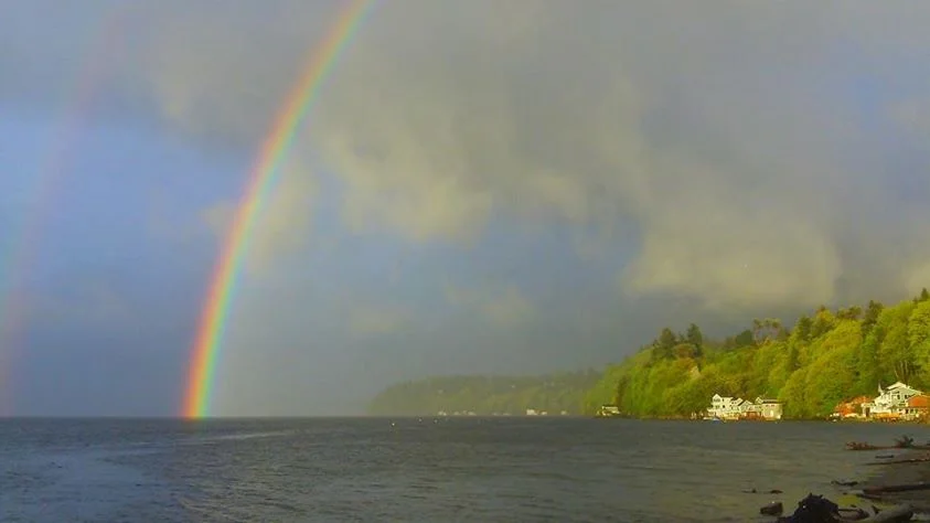 I live in a beach house on the beautiful waters of Puget Sound in Western Washington.