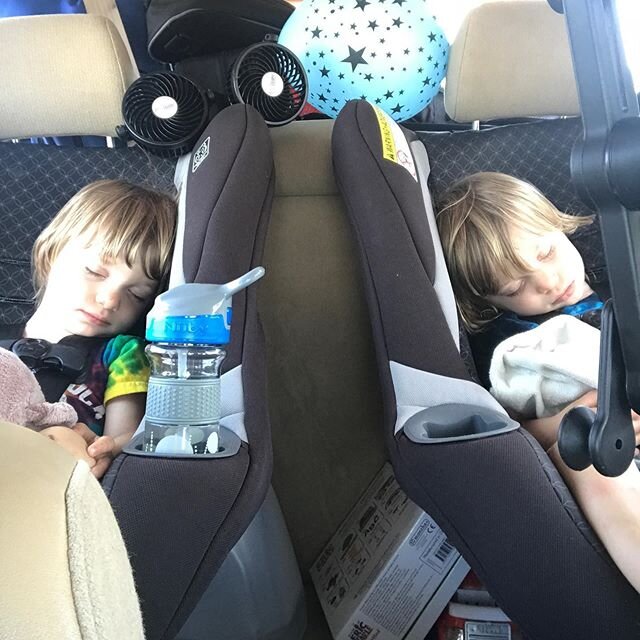 Our babies turned two on June 20th and i swear i watched them grow up just a smidge over the course of the last 10 days🤯 its been a looong trip and they were serious champs about it. #40hourroadtrip #2yearsold