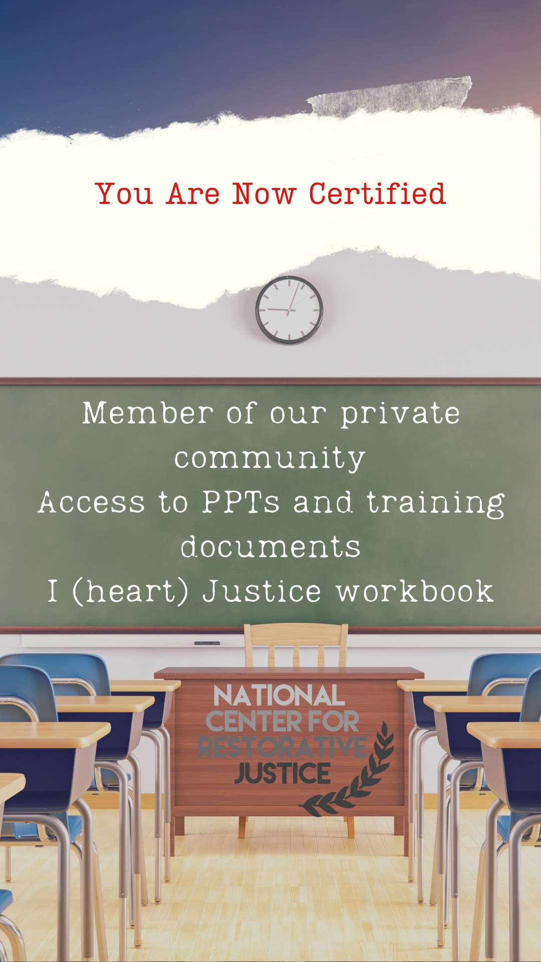 Restorative Justice (Practice) Certification Training National Center