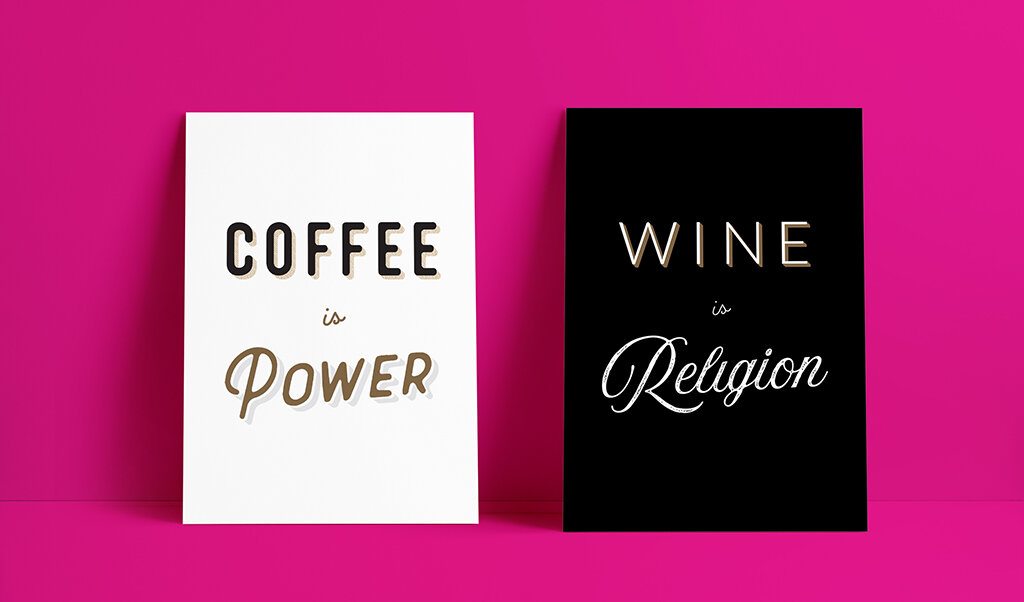 Coffee + Wine Individual Prints