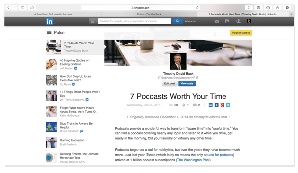 LinkedIn Publishing