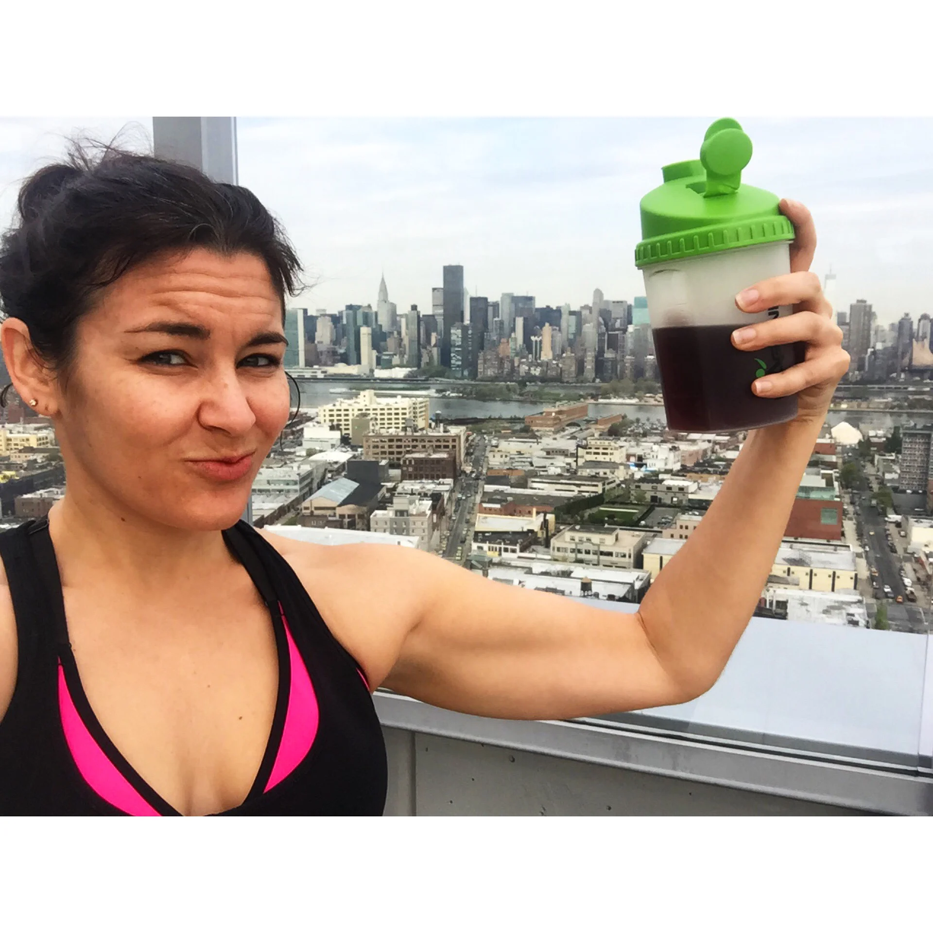 Getting my cleanse on in New York last year.