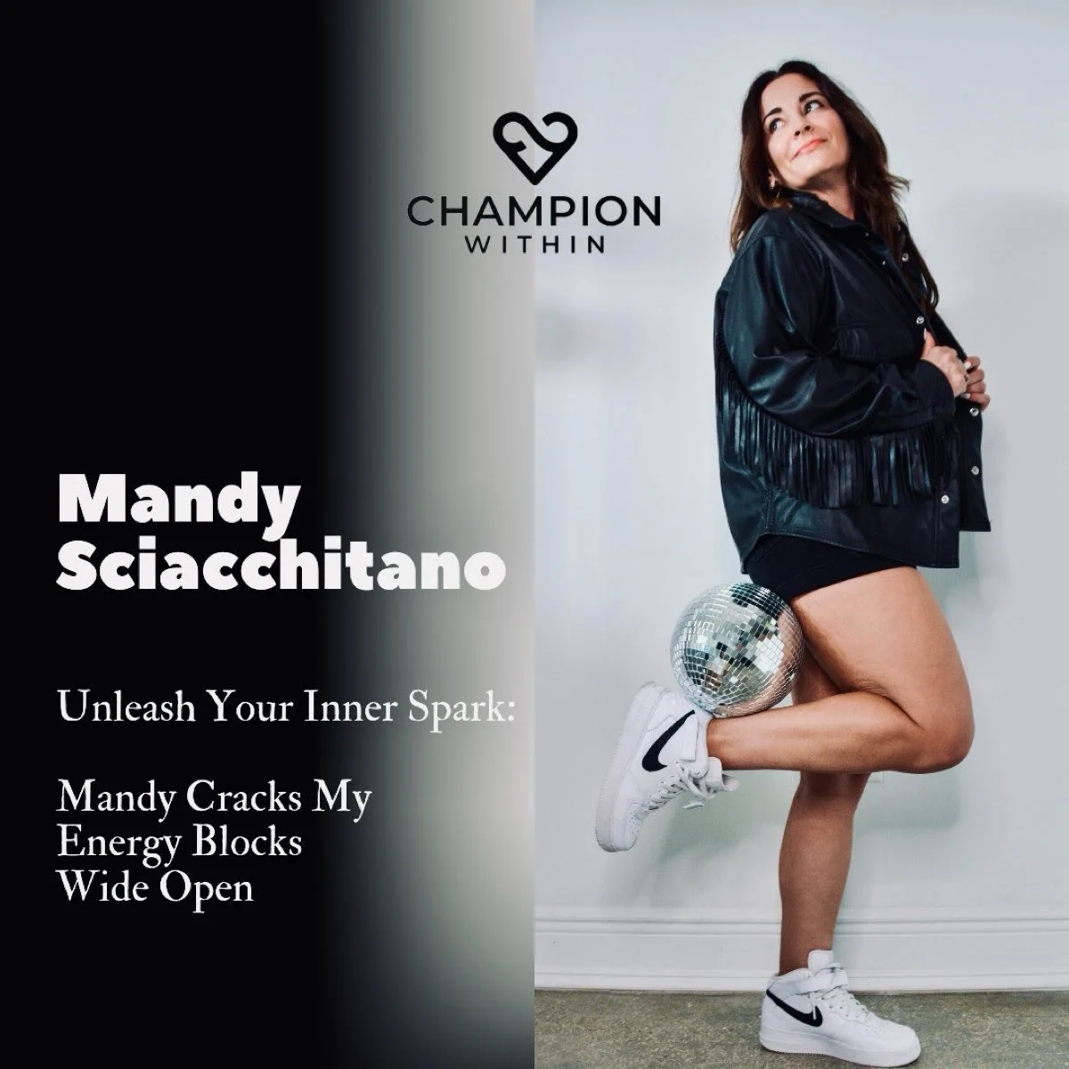 "unleash your inner spark" on The Champion Within podcast