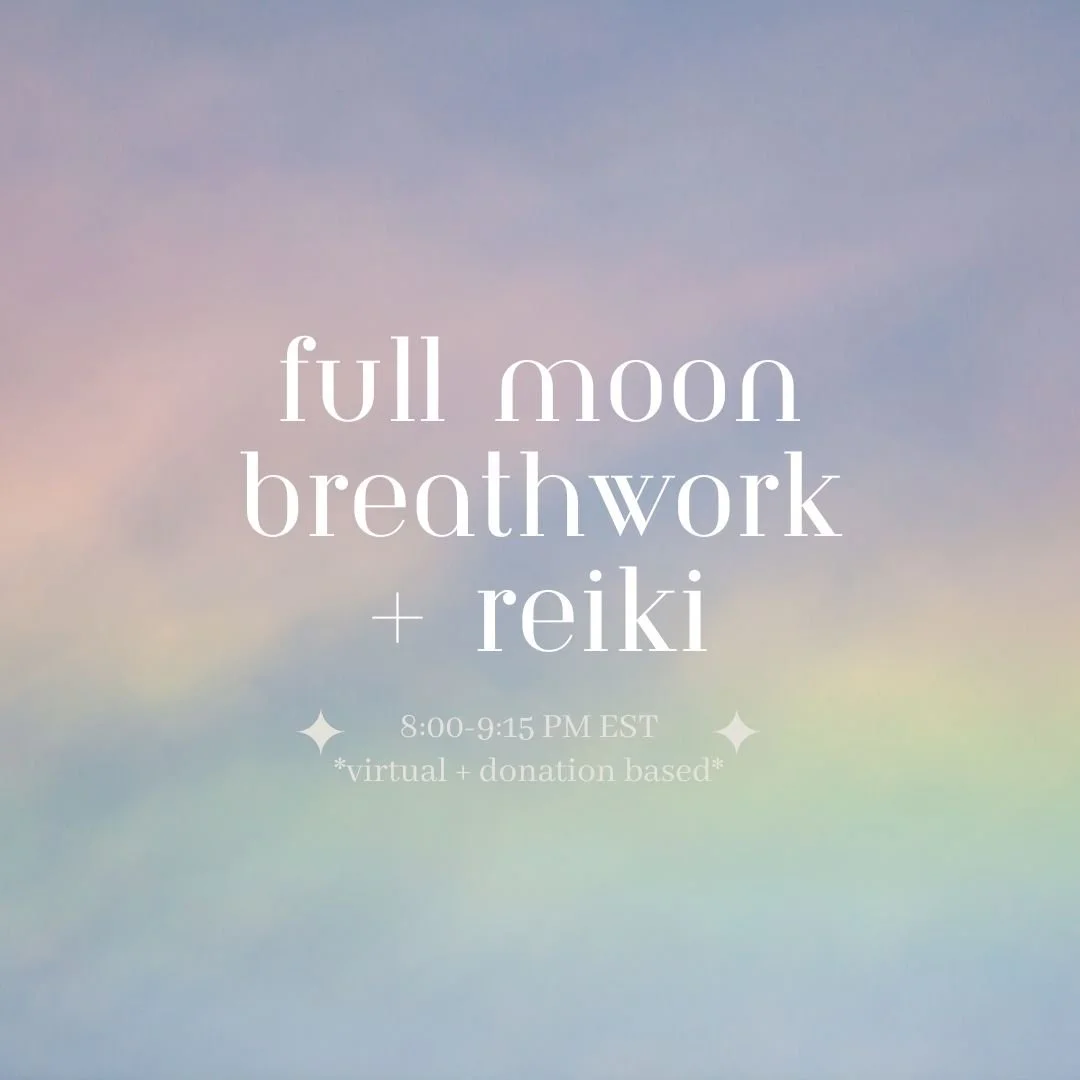 Capricorn Full Moon Breathwork + Reiki Circle  