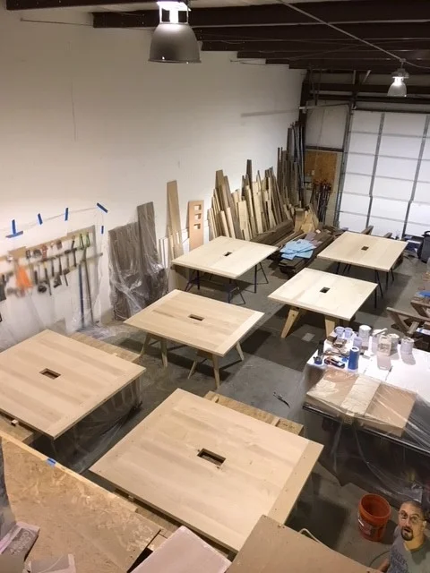 Barge table tops in shop.jpg