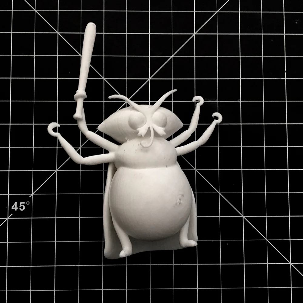 A 3D print of Abraham the mutant moth