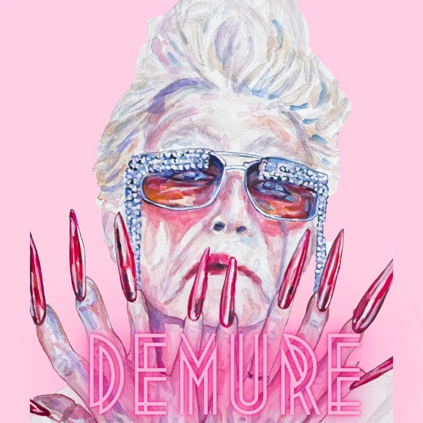 Latest painting is very demure, very cutesy, very mindful 💅🏻 ✨
 
#WatercolorArt #Watercolor #Portraits #Demure #VeryDemure #DemureArt #MemeArt #BoldPortraits #ArtForHome