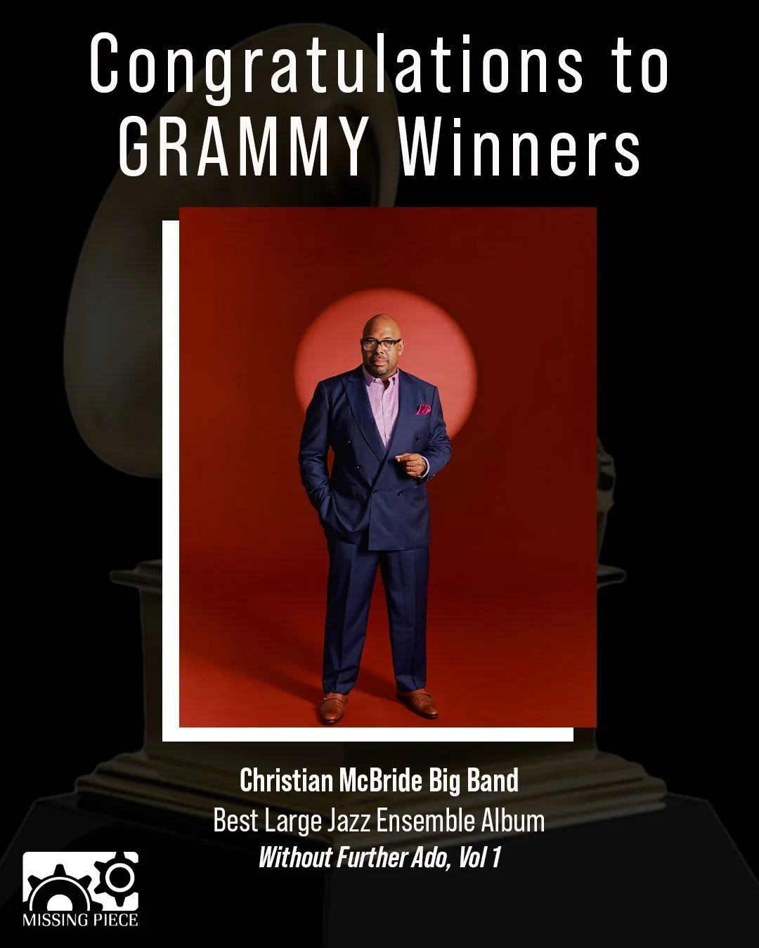 Congratulations to @chrmcbride for his #GRAMMY win for Best Large Jazz Ensemble Album and to the late @chickcorea for his win for Best Jazz Performance with Christian McBride and Brian Blade!

@mackavenuerecords @candidrecords