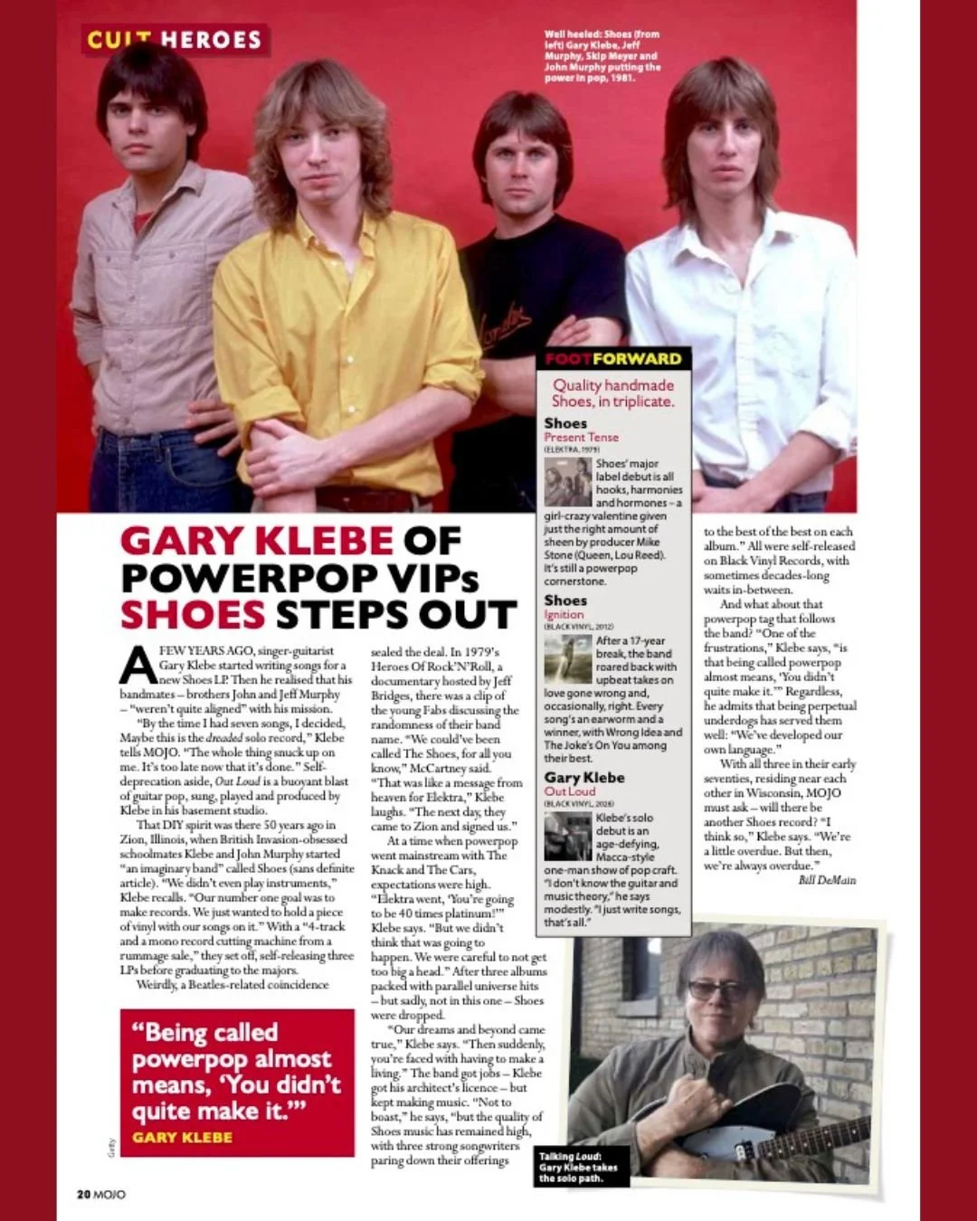 Gary Klebe&rsquo;s new album spotlighted in this month&rsquo;s issue of @mojo4music.