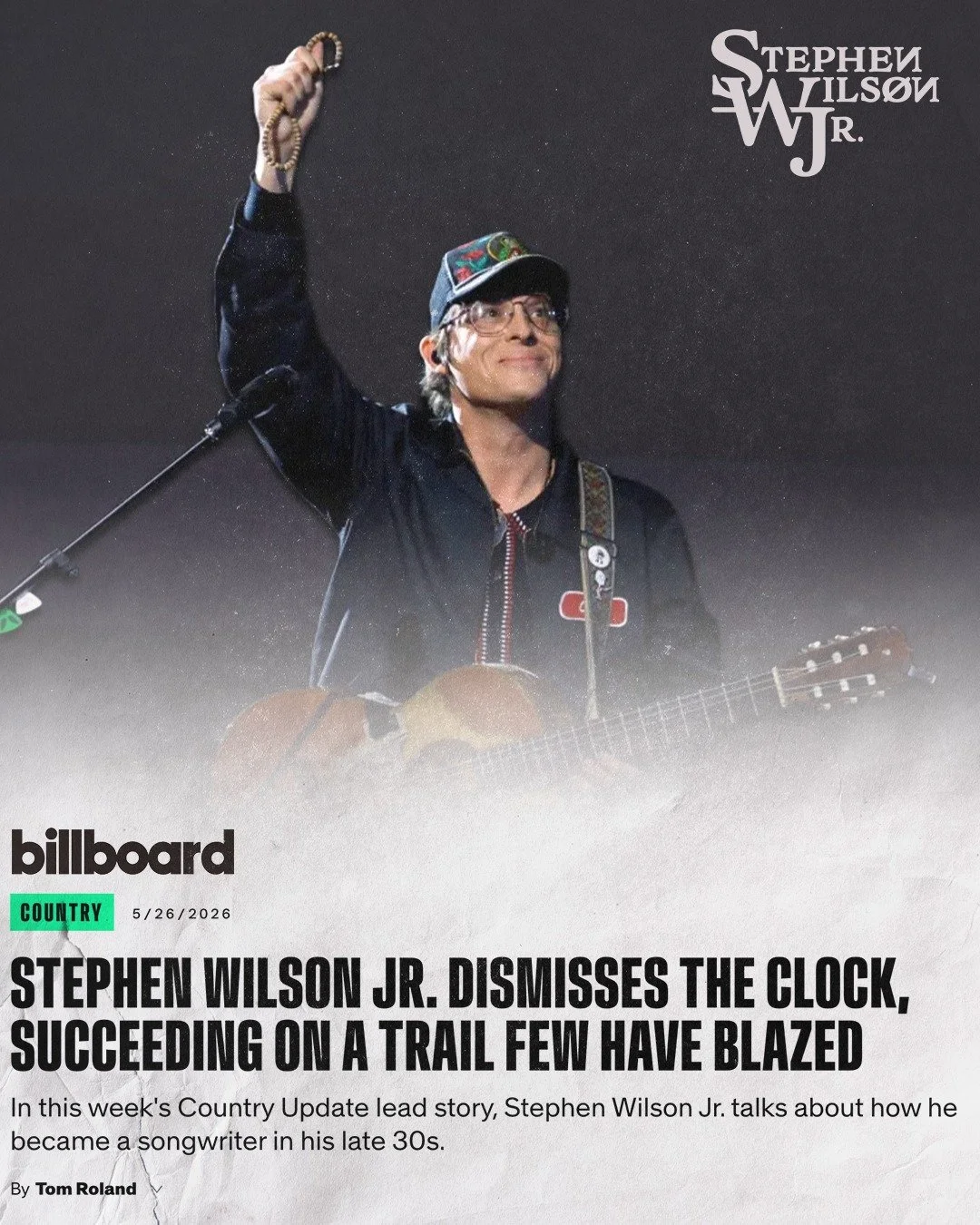 @stephen.wilson.jr spoke with @billboard about his unconventional journey to songwriting success.