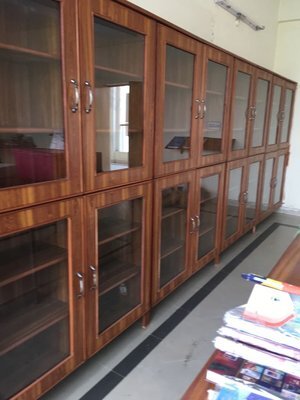  Newly built bookshelves for the Swabi library! 