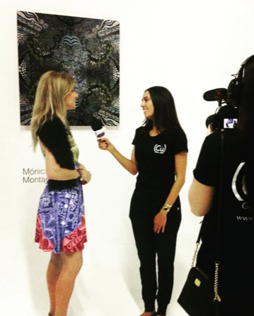 Interviewed during one of the numerous Art Exhibits in Miami, 2018