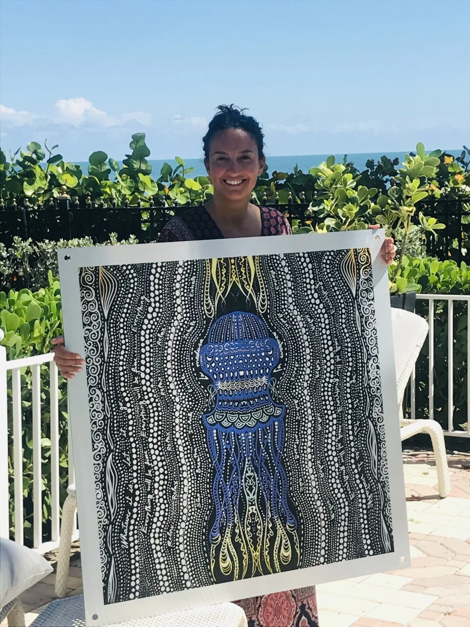 My Immense Medusa Relax found a beautiful home in Key Biscayne!