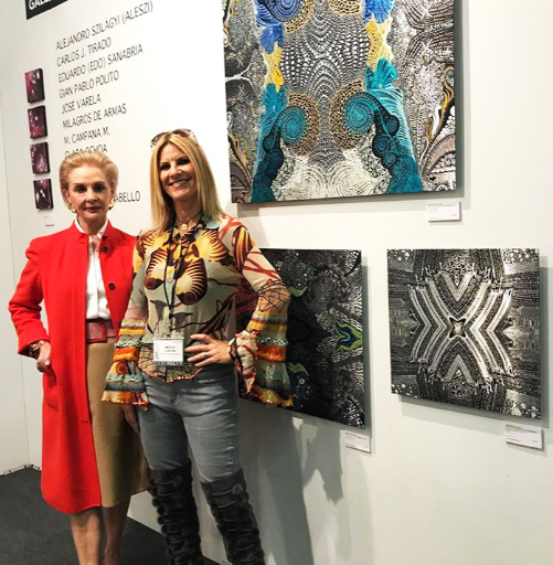 With World Designer Carolina Herrera at ArtExpo NEW YORK